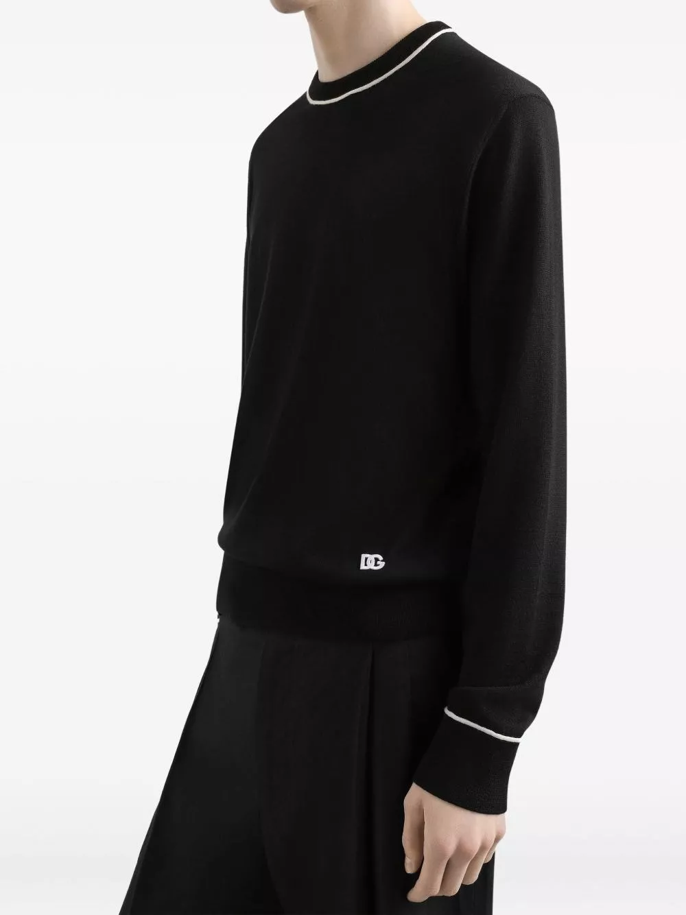 Dolce & Gabbana Maglione in lana con logo, view 2