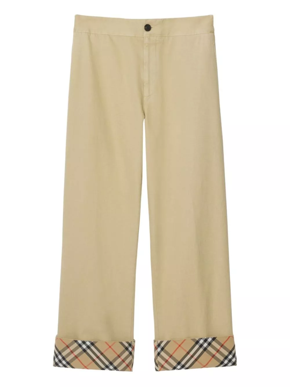 Burberry Pantaloni in gabardine con motivo ondulato