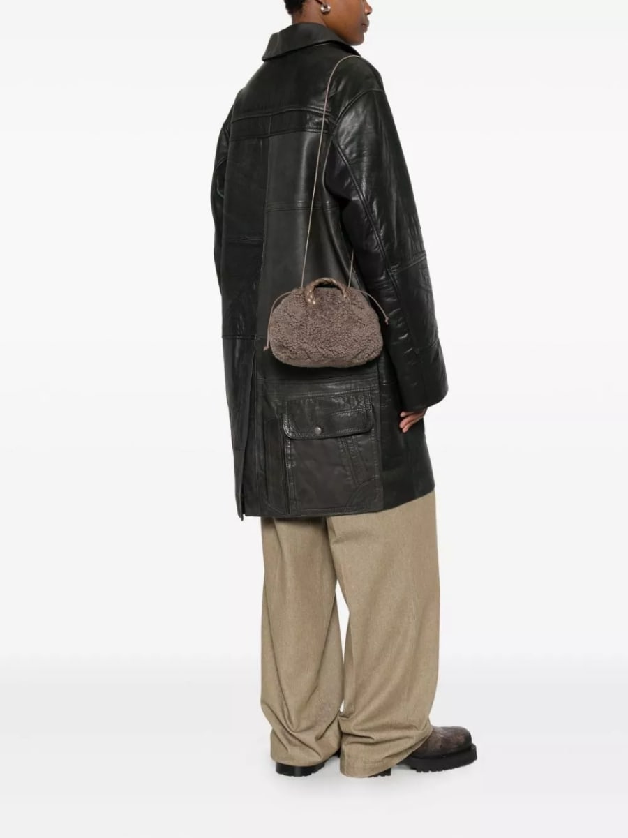 Hereu Arta mini shearling tote, view 3
