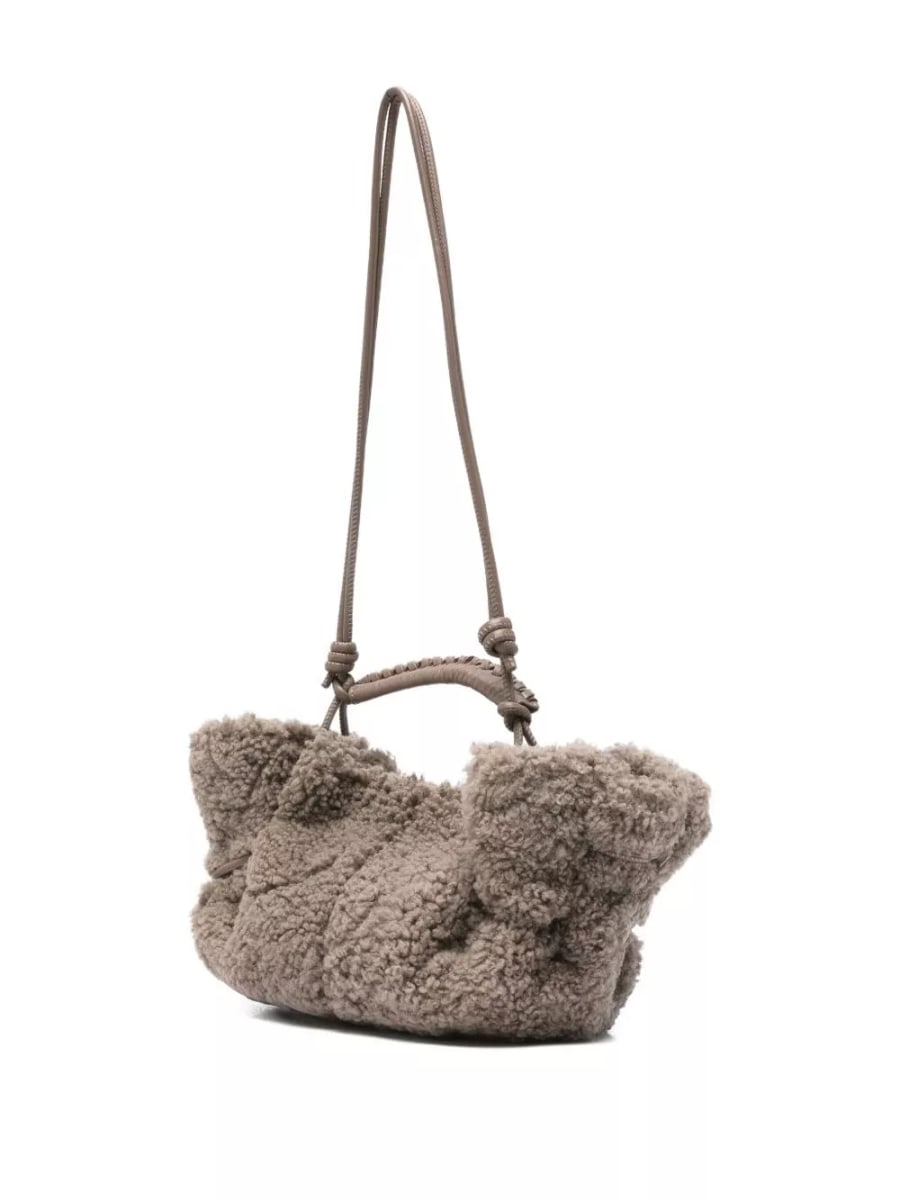 Hereu Arta mini shearling tote, view 4