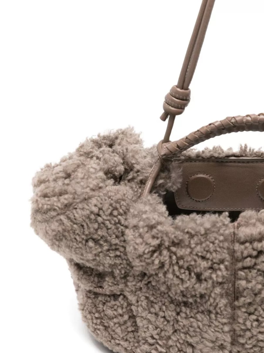 Hereu Arta mini shearling tote, view 5
