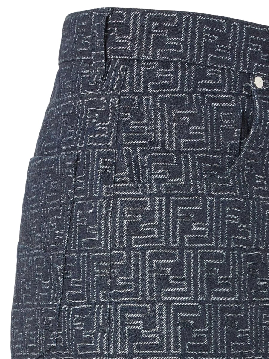 Fendi Bermuda in denim, view 3