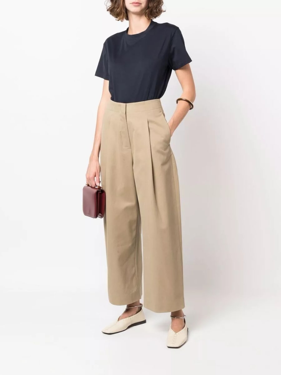 Studio nicholson Pantaloni larghi in cotone, view 8