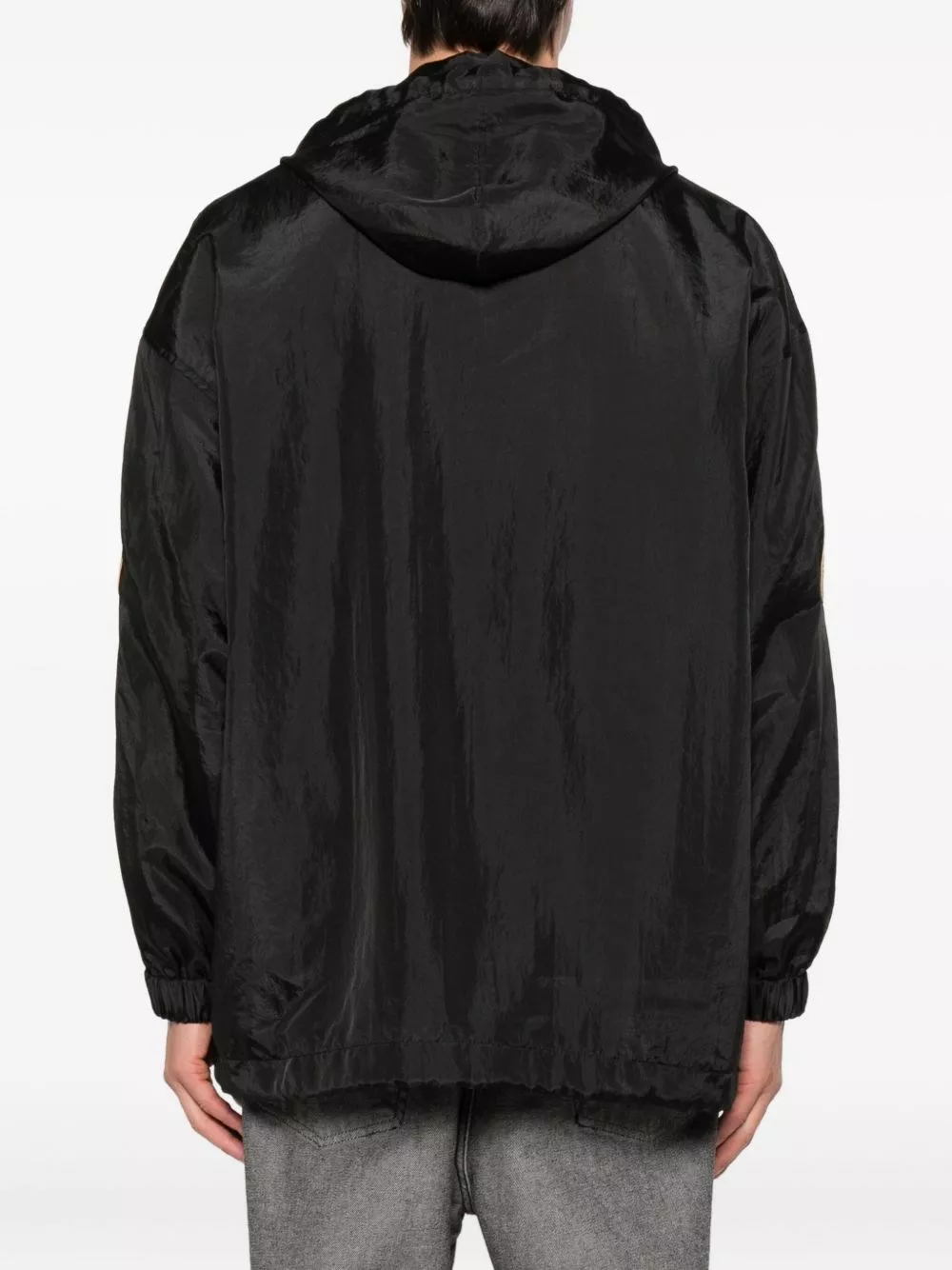 Balenciaga Giacca in nylon con logo, view 2