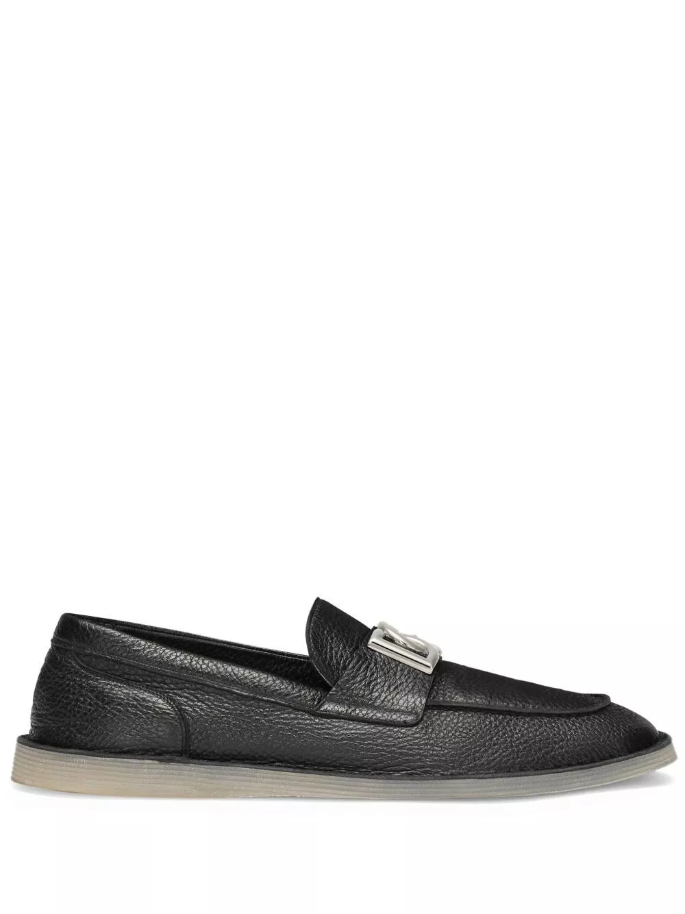 Dolce & Gabbana Mocassino in pelle con logo
