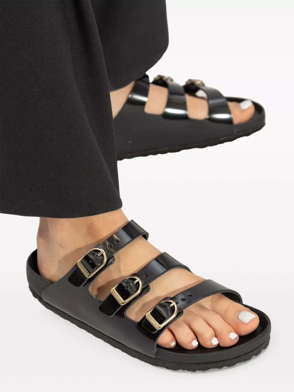 Birkenstock Sandali in pelle verniciata Florida, view 2