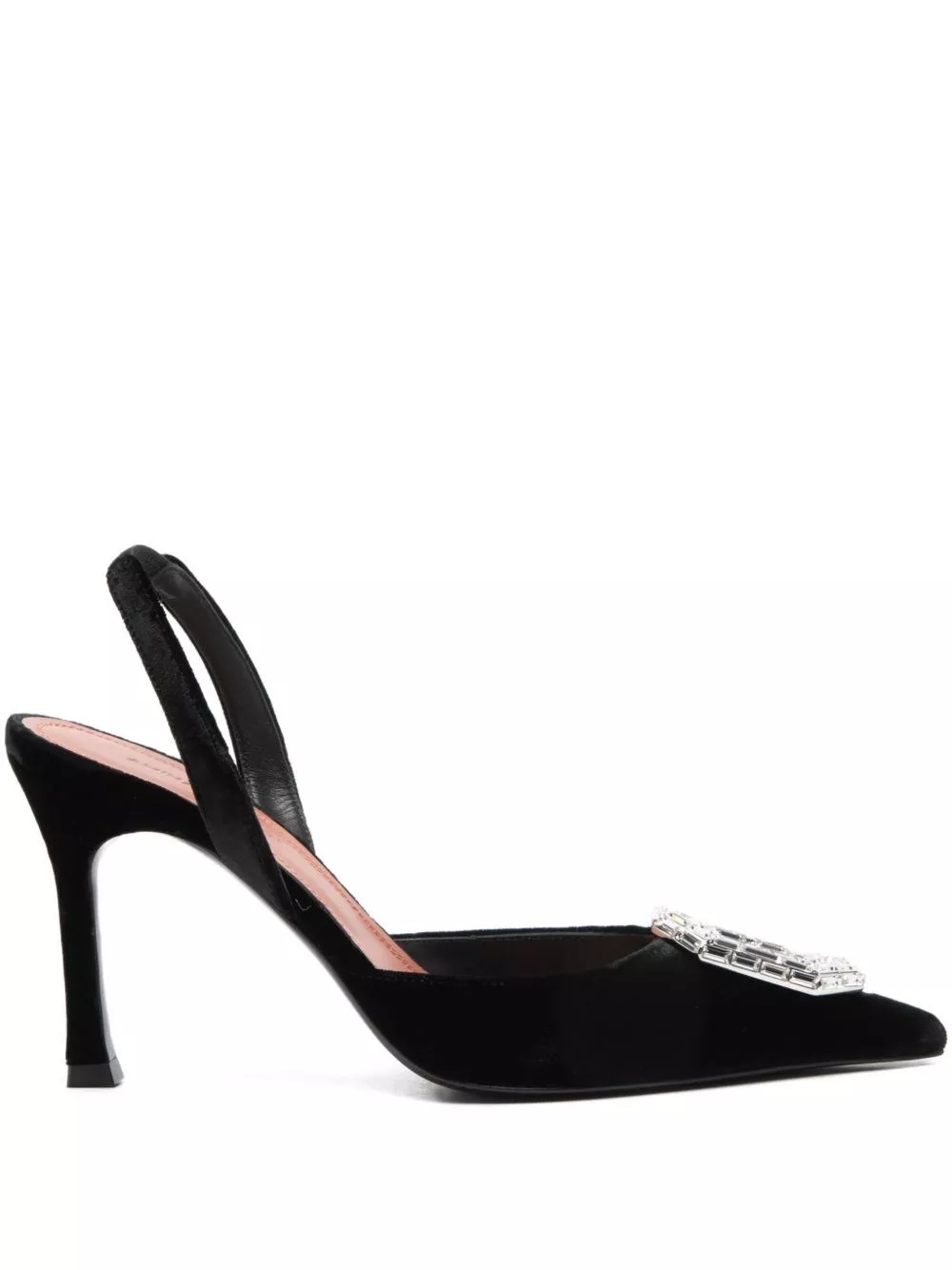 Amina Muaddi Pumps slingback in velluto Camelia