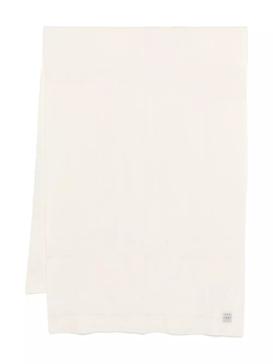 Toteme Sciarpa in lana con monogramma