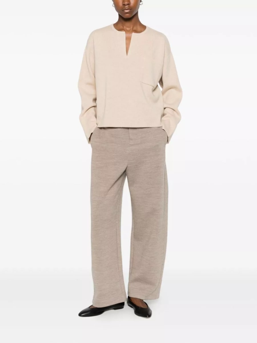 Max Mara Maglione a V in lana cashmere, view 3