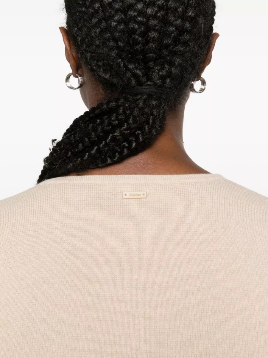 Max Mara Maglione a V in lana cashmere, view 4