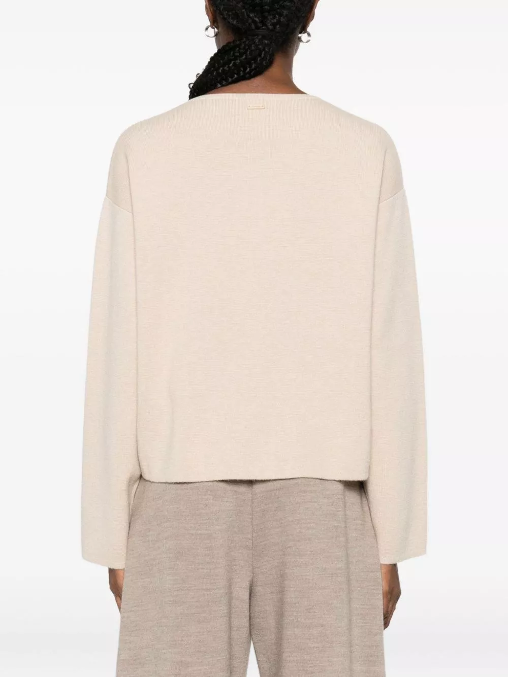 Max Mara Maglione a V in lana cashmere, view 2