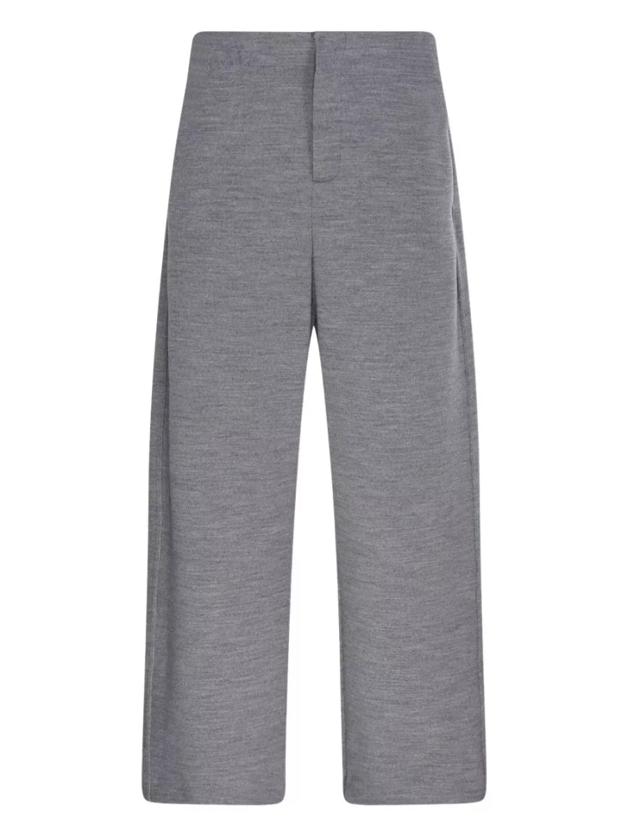 Max Mara Pantaloni in lana e cotone