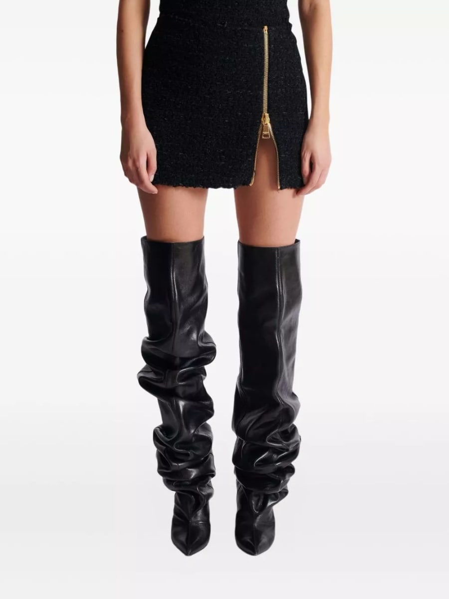 Balmain Gonna mini in tweed, view 4