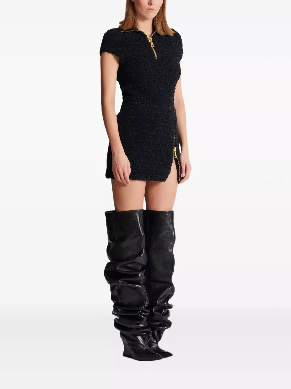 Balmain Gonna mini in tweed, view 2