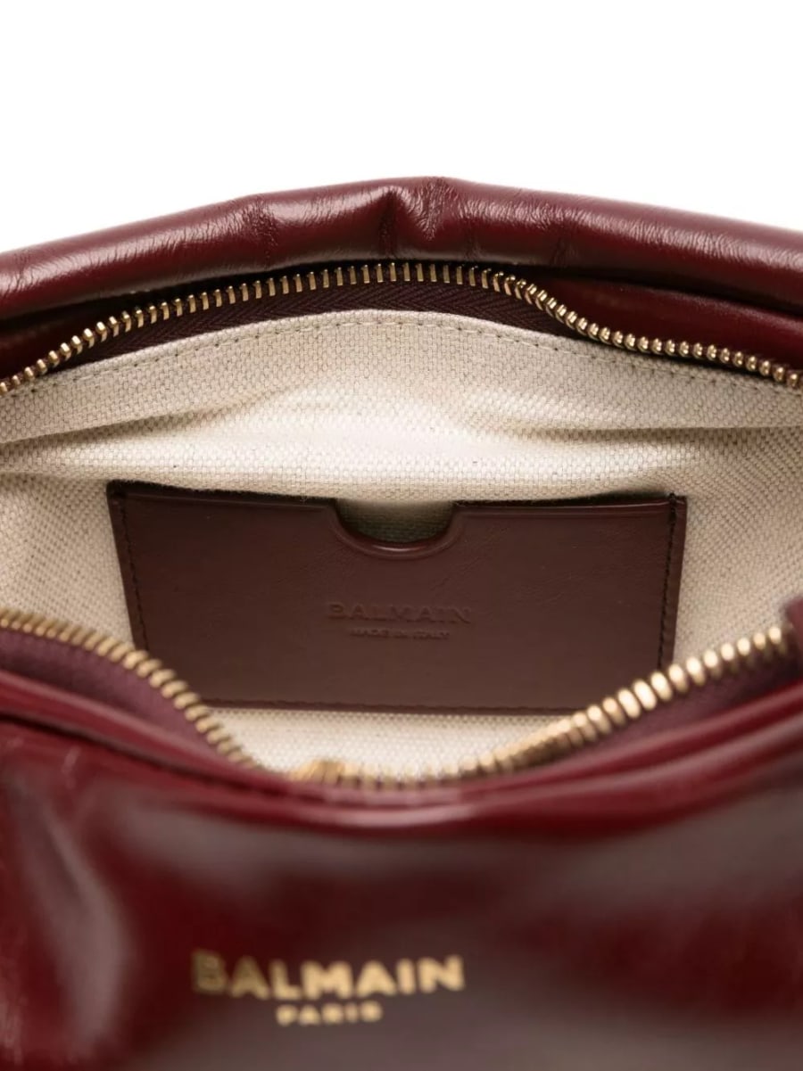 Balmain Borsa a spalla media in pelle Sync, view 2