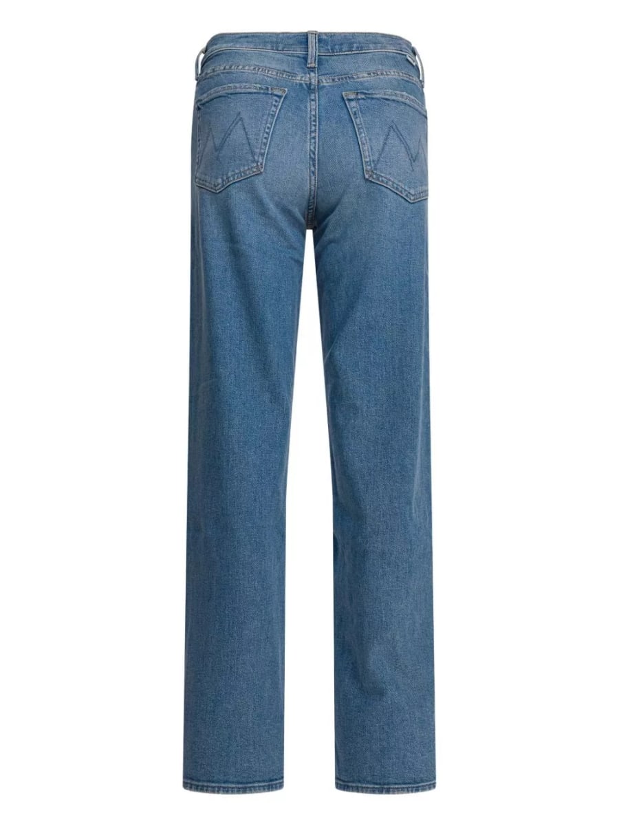 Mother Jeans in denim The Spinner Zip Sneak, view 4