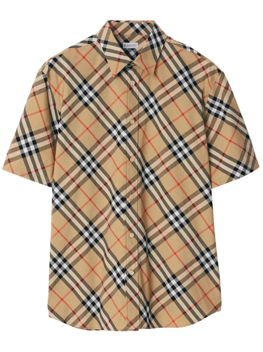 Burberry Camicia in cotone a quadri