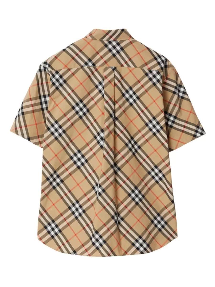 Burberry Camicia in cotone a quadri, view 2