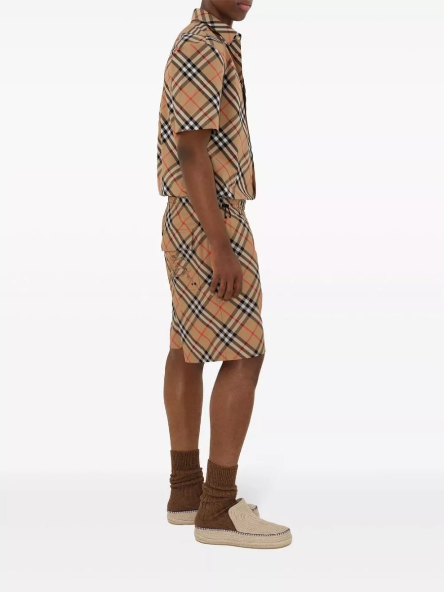 Burberry Camicia in cotone a quadri, view 5
