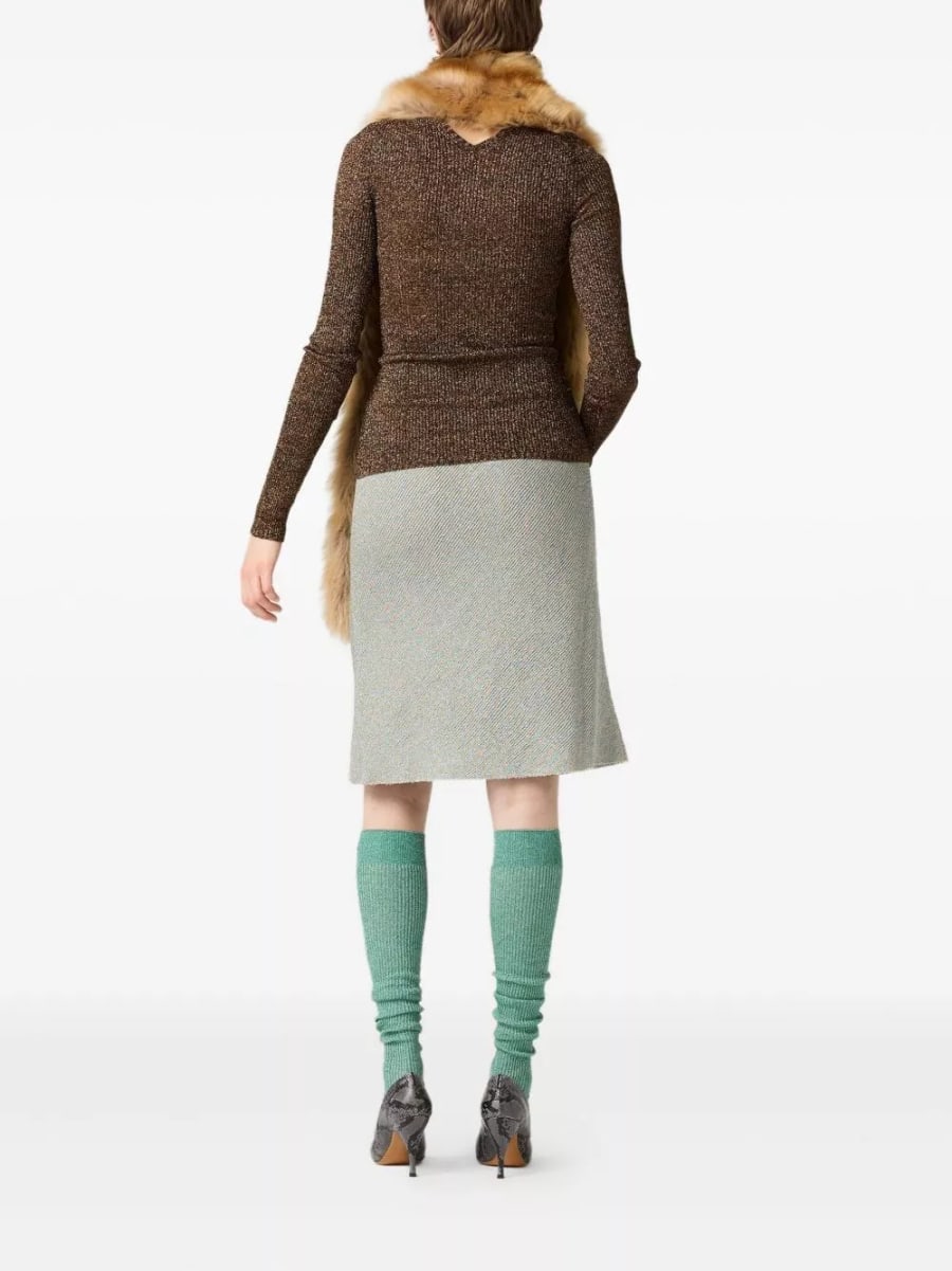 Miu Miu Gonna Lamé, view 3