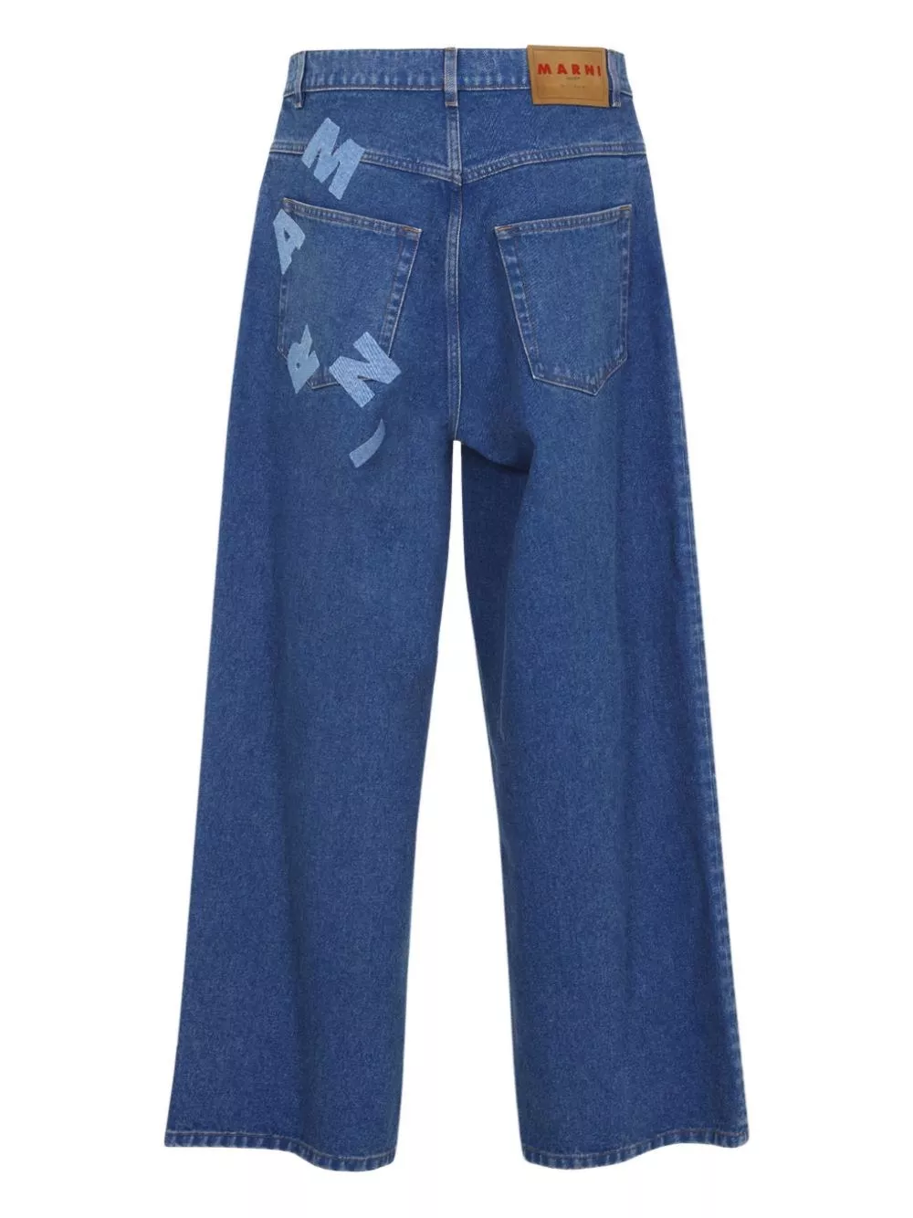 Marni Jeans a vita alta e gamba larga, view 2