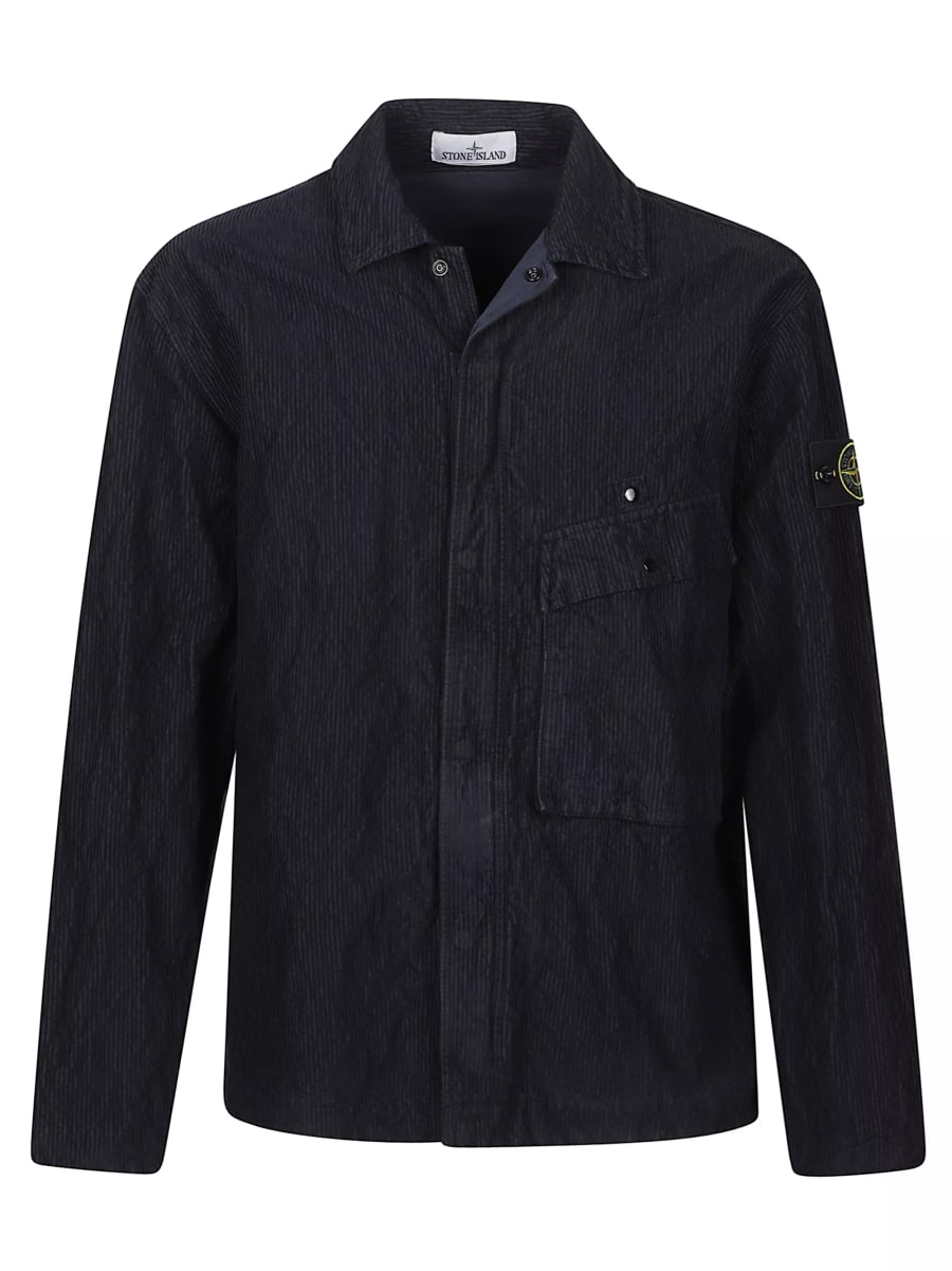 Stone Island Camicia in velluto a coste