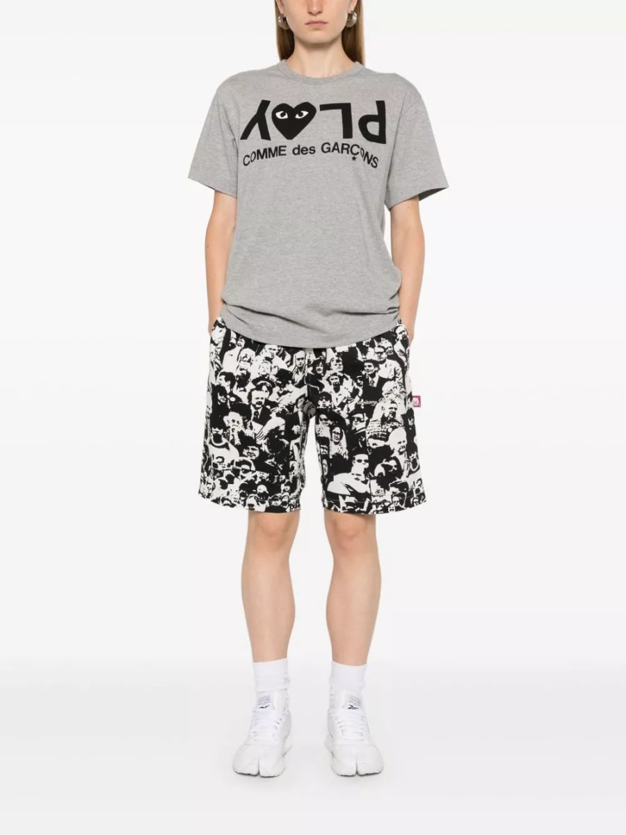 Comme des garçons play T-shirt in cotone, view 2