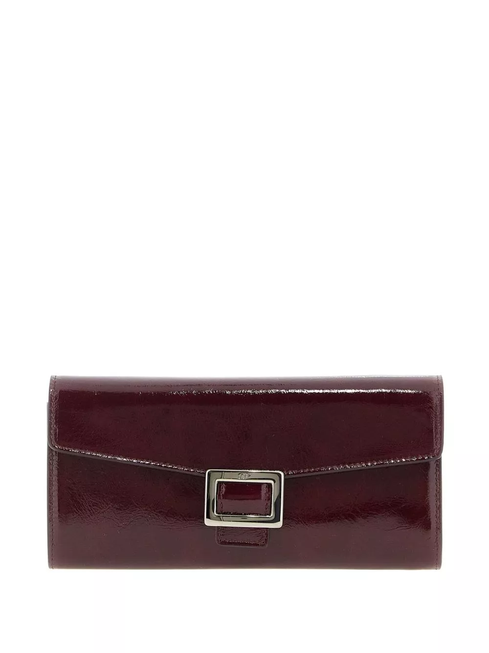 Roger Vivier Portafoglio Belle Vivier in pelle verniciata con catena