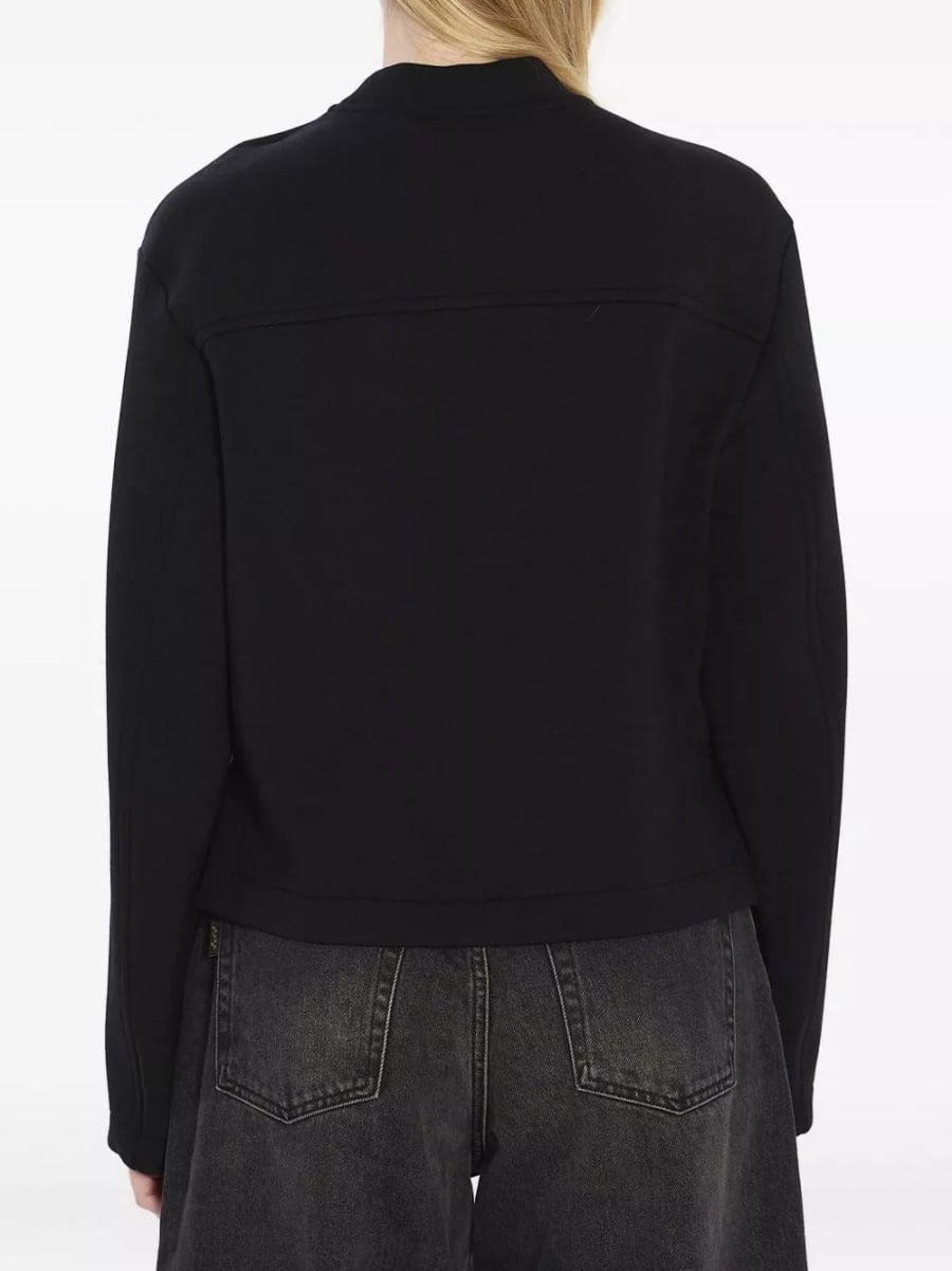Moncler genius Felpa con logo a girocollo, view 4