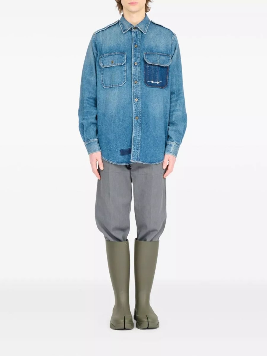 Maison Margiela Camicia in denim, view 3
