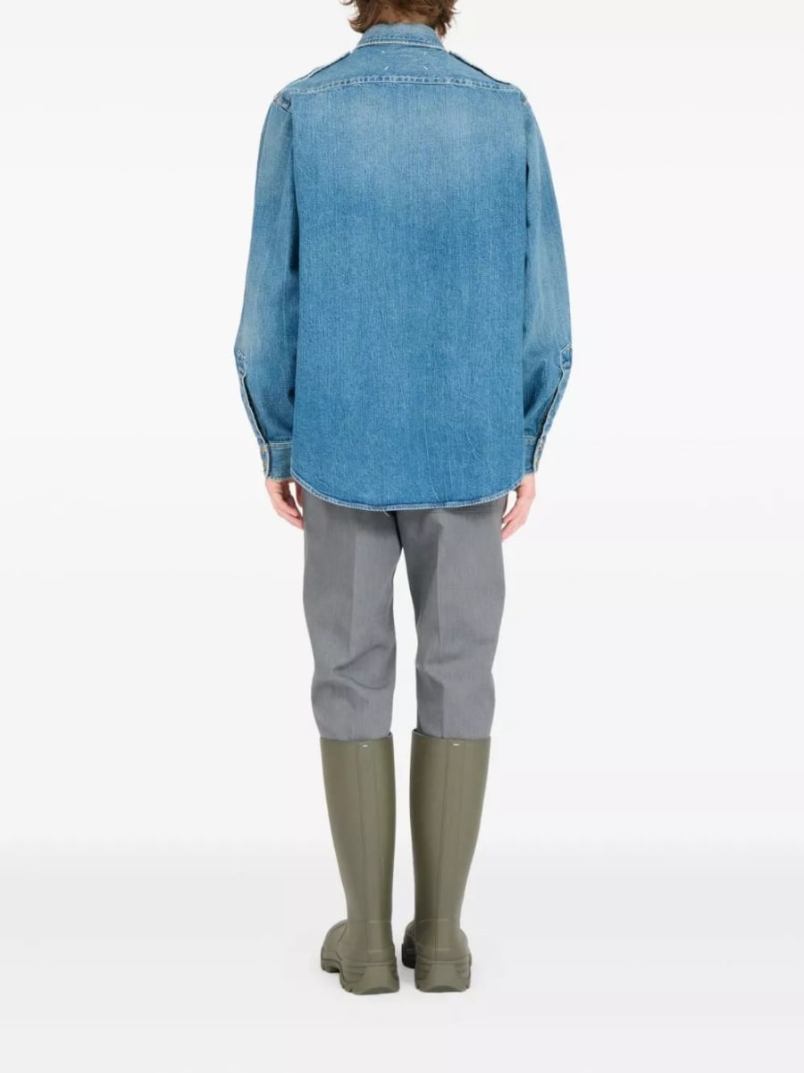 Maison Margiela Camicia in denim, view 4