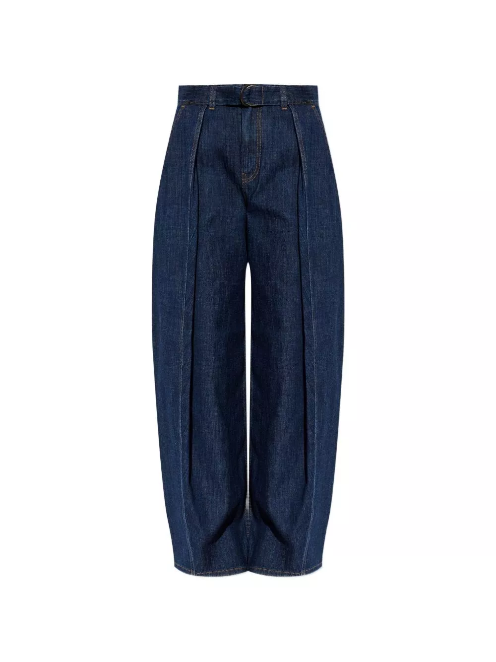 Loewe Jeans in denim a gamba larga con cintura