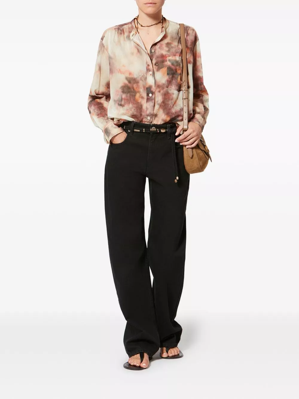 Marant etoile Camicia in cotone stampata Mexika, view 2
