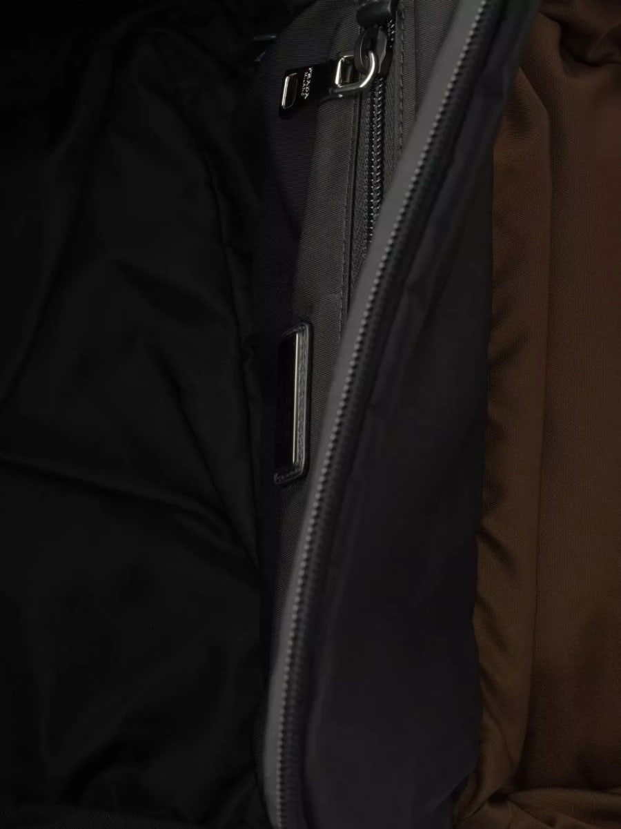 Prada Borsa a tracolla in Re-nylon e pelle, view 2