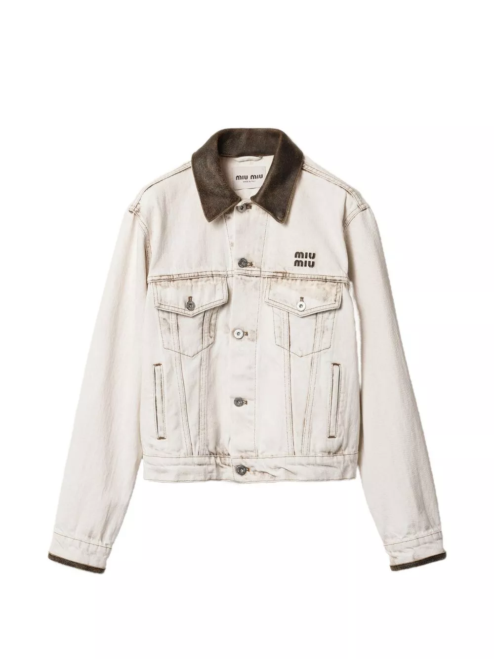 Miu Miu Giacca in denim di cotone