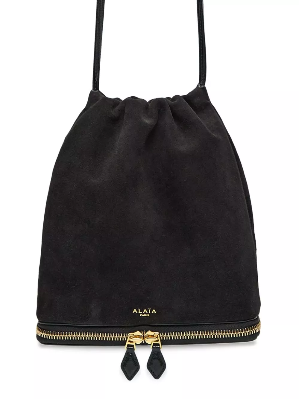 Alaïa Le Pochon borsa a secchiello in pelle scamosciata, view 2