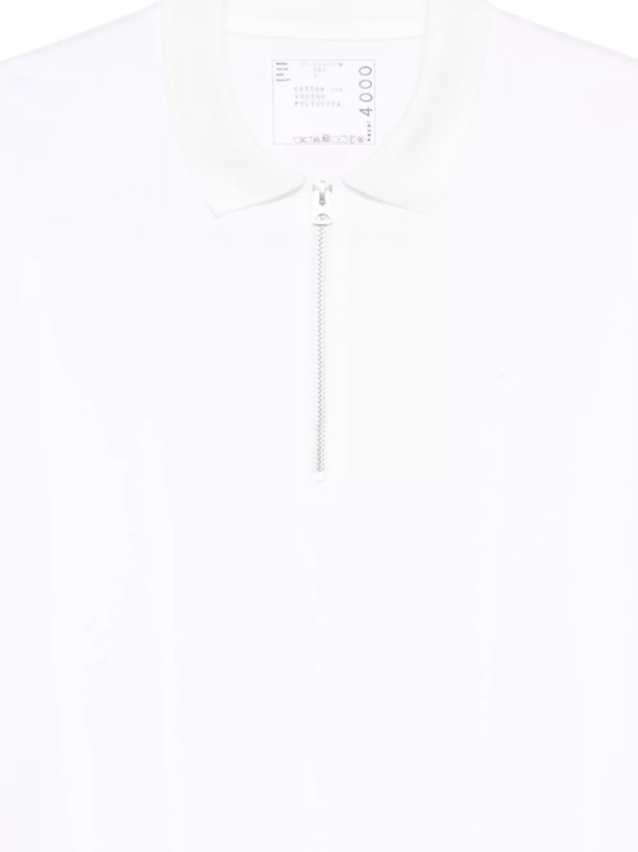 Sacai la polo in cotone, view 3