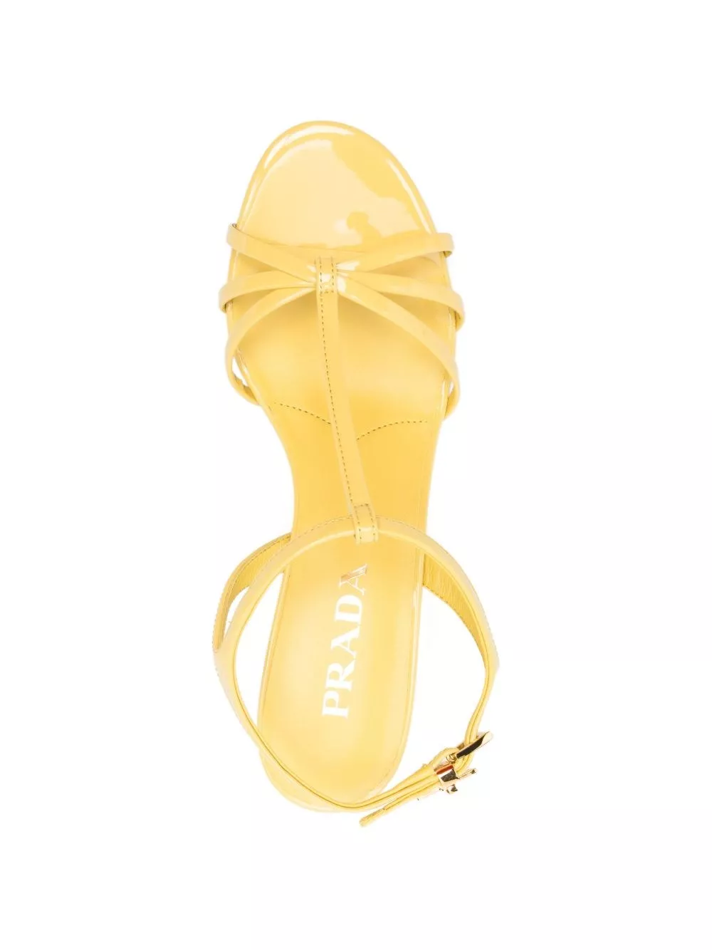 Prada Sandali con tacco in pelle, view 2