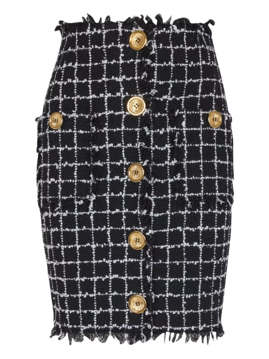 Balmain Gonna midi in tweed