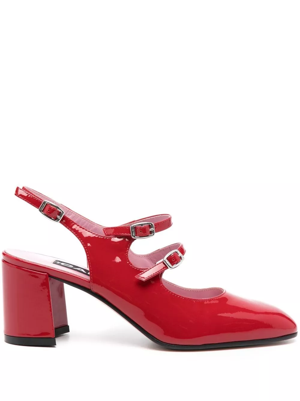 Carel paris Pumps in pelle verniciata Banana