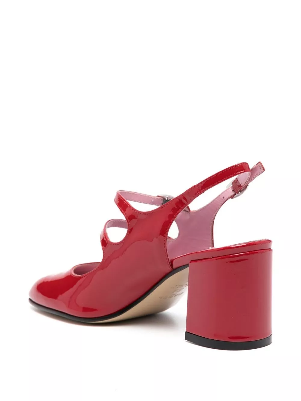 Carel paris Pumps in pelle verniciata Banana, view 2