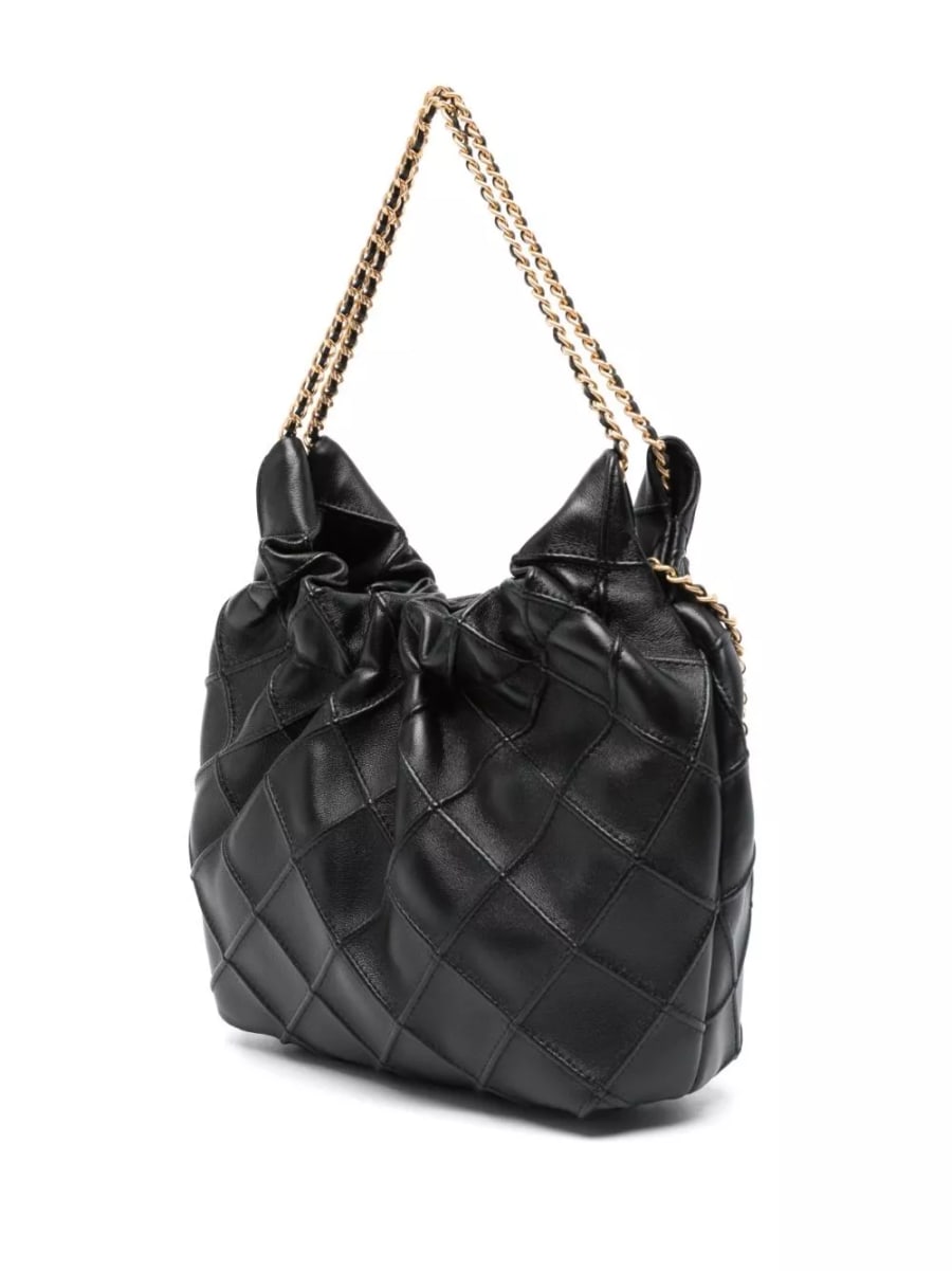Tory Burch Borsa hobo mini in pelle Fleming, view 5