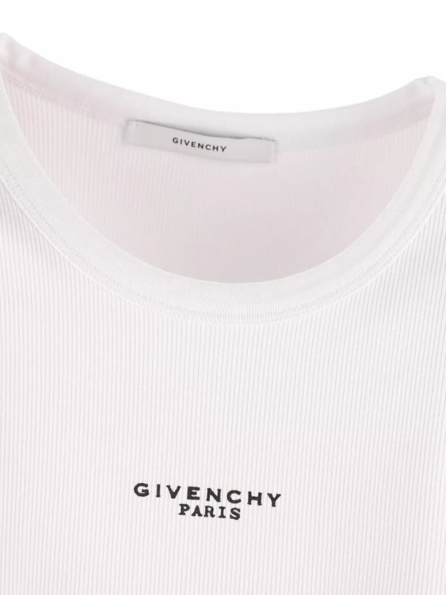 Givenchy Top in cotone con logo, view 2