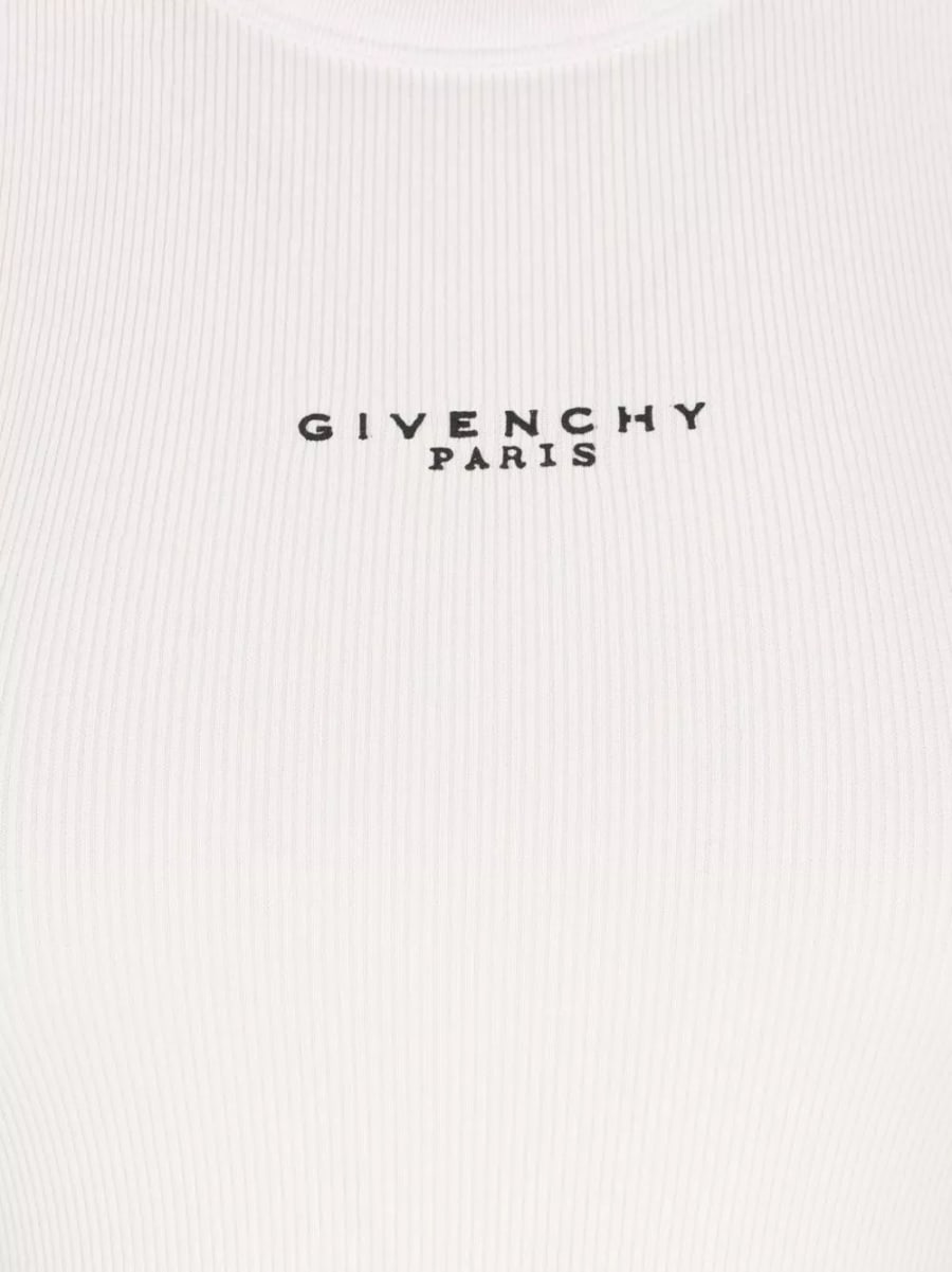 Givenchy Top in cotone con logo, view 4