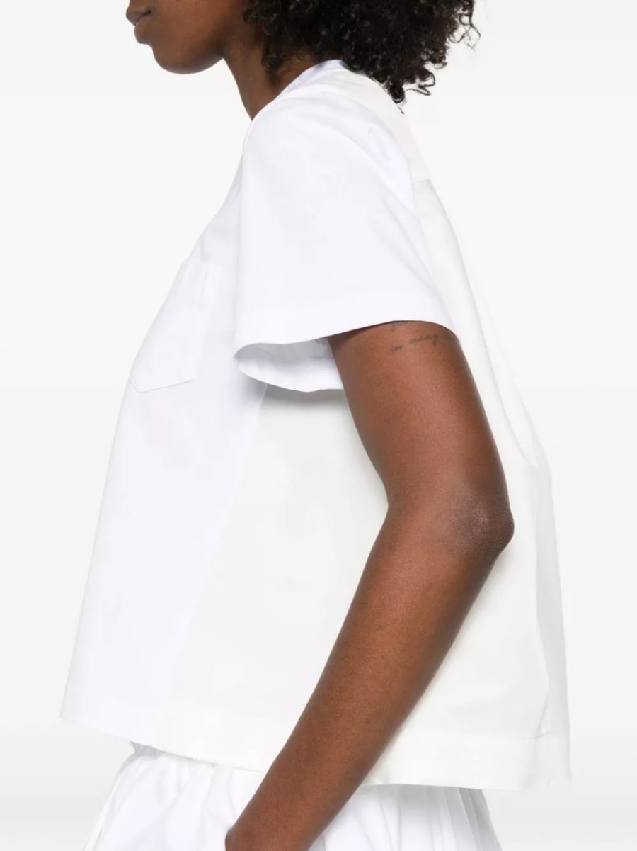 Sacai T-shirt in cotone, view 2