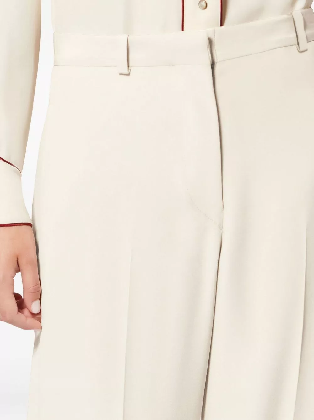 Isabel Marant Pantaloni in misto seta Noanda, view 2