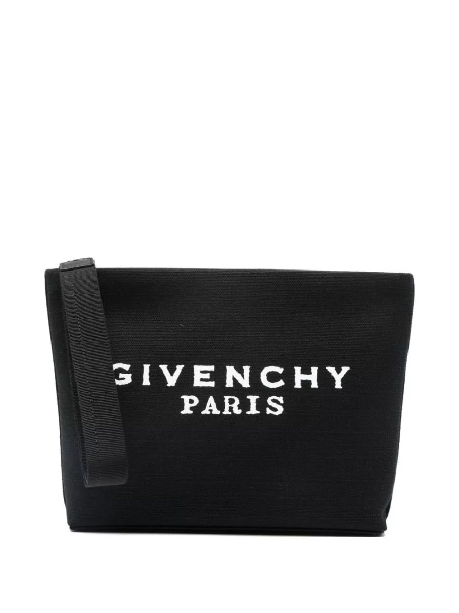Givenchy Pochette in cotone con logo