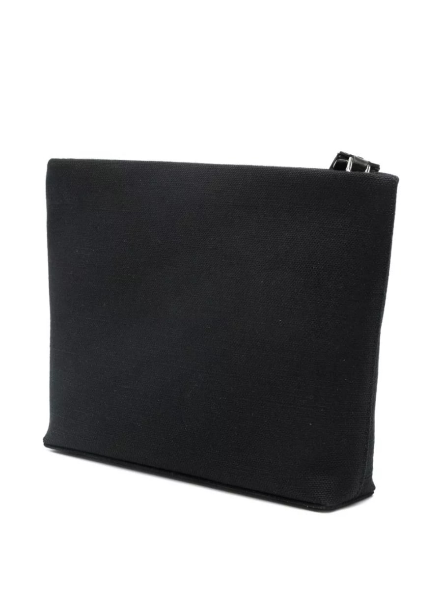 Givenchy Pochette in cotone con logo, view 2