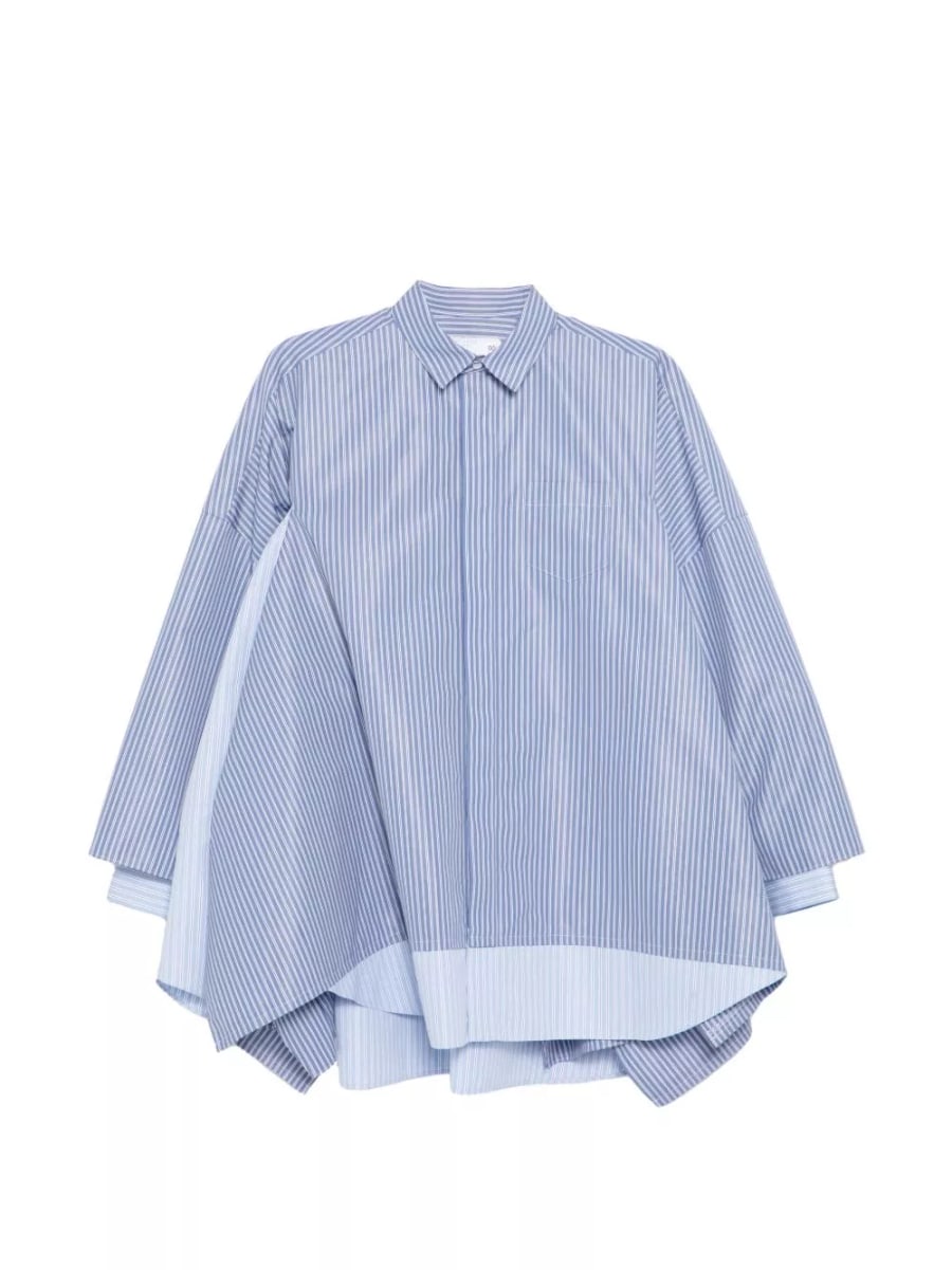 Sacai Camicia in cotone a righe