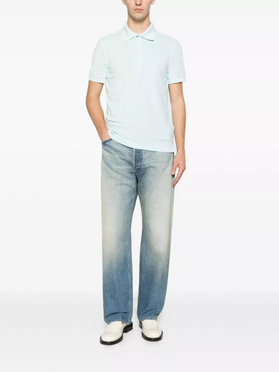 Tom Ford la polo in cotone, view 3